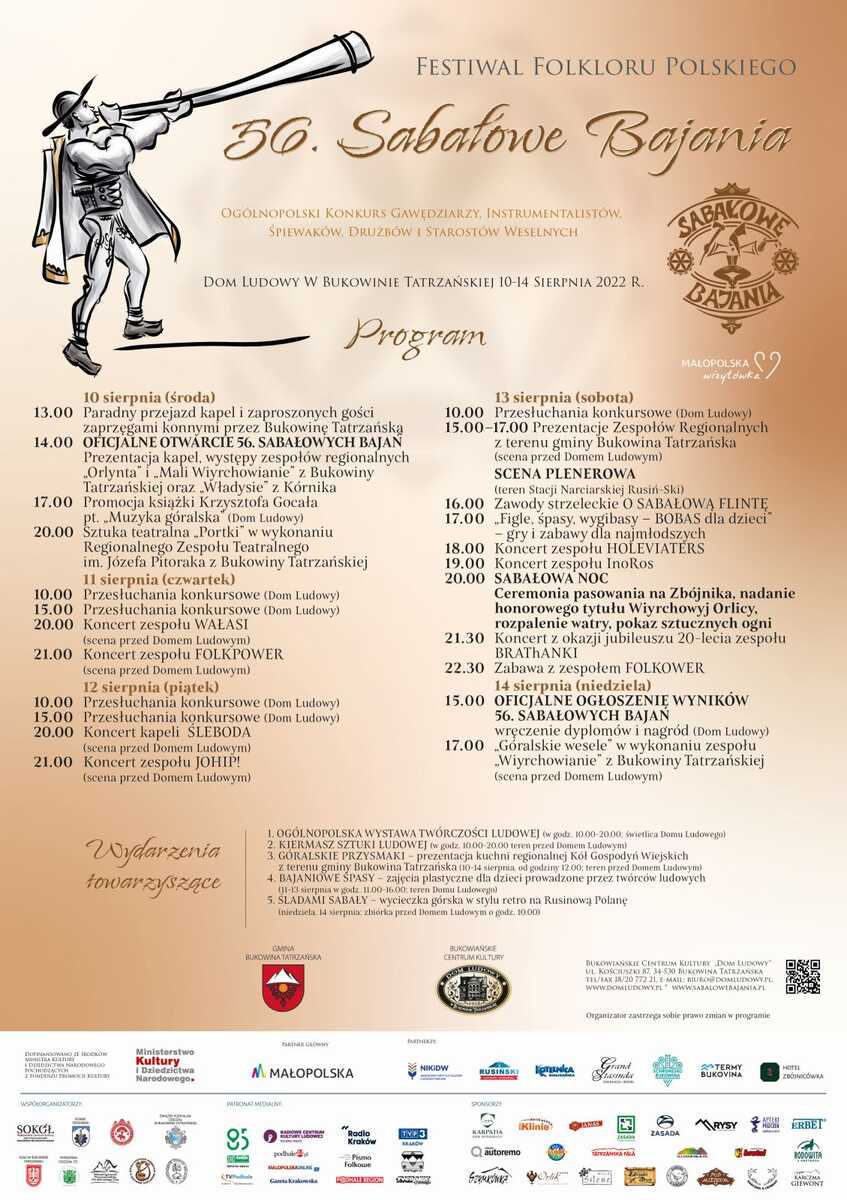 Festiwal Folkloru Polskiego 56. Sabałowe Bajania