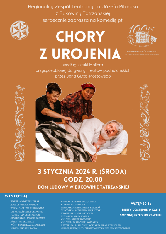 Dom Ludowy plakat-chory-3-stycz