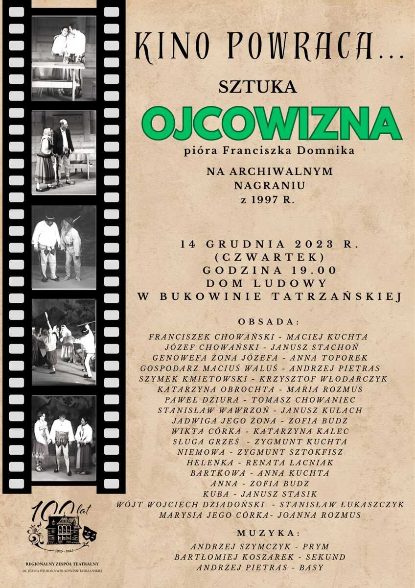 Kino powraca „Ojcowizna